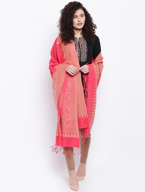 jacquard woven paisely liva shawl - 16611811 - Very Small Image - 1