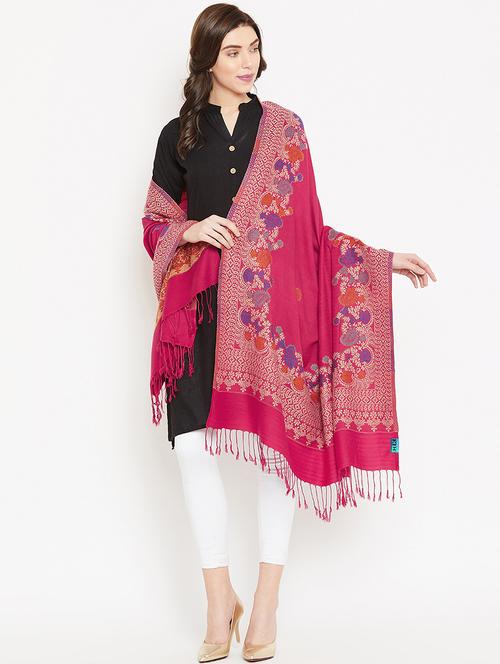 jacquard woven paisely liva shawl - 16611818 - Very Small Image - 1