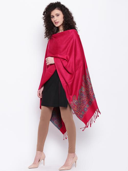 self-design wool shawl - 16611827 - Very Small Image - 1