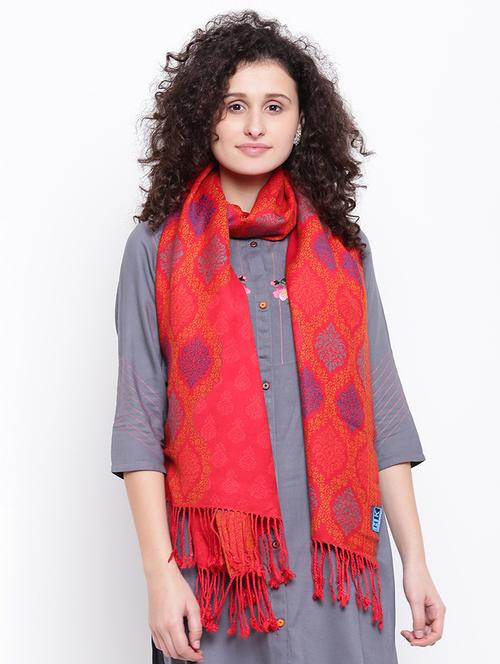 self-design wool shawl - 16611834 - Very Small Image - 1