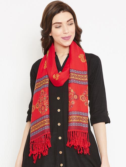 self-design wool shawl - 16611842 - Very Small Image - 1