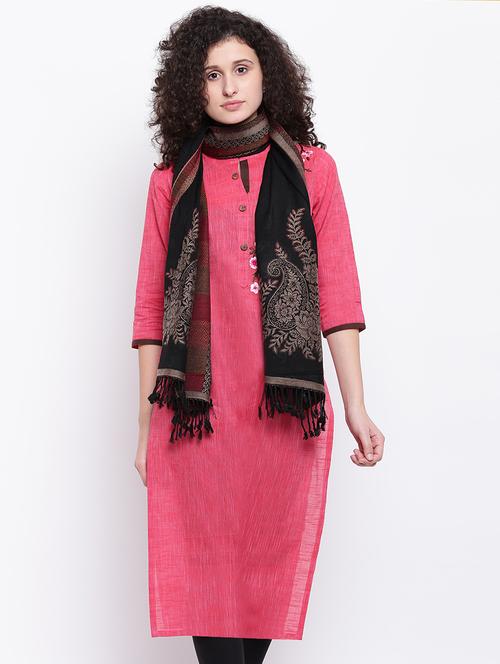 self-design wool shawl - 16611847 - Very Small Image - 1