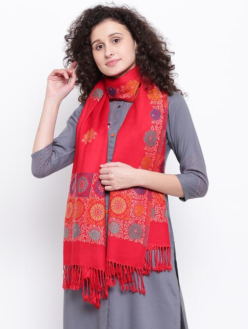 self-design wool shawl - 16611850 - Very Small Image - 1