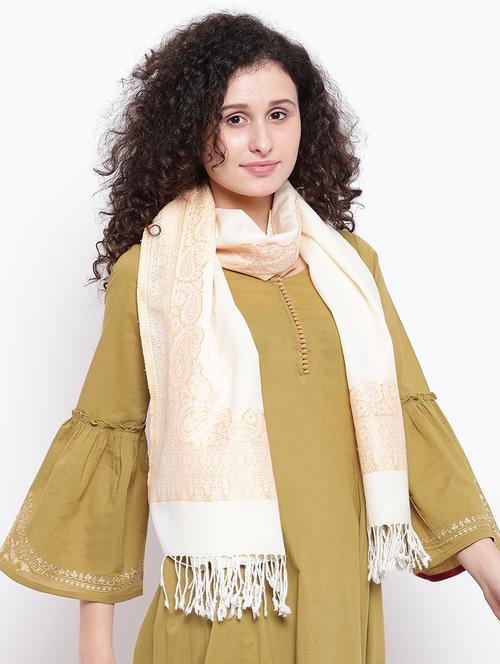 fringed hem paisley stole - 16611869 - Very Small Image - 1