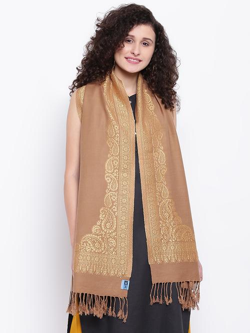 fringed hem paisley stole - 16611870 - Very Small Image - 1