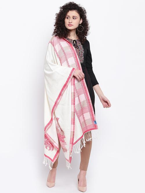 fringed hem paisley stole - 16611875 - Very Small Image - 1