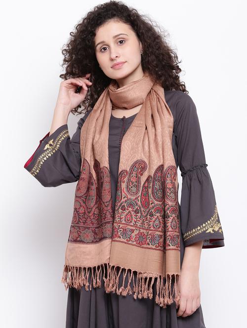fringed hem paisley stole - 16611879 - Very Small Image - 1