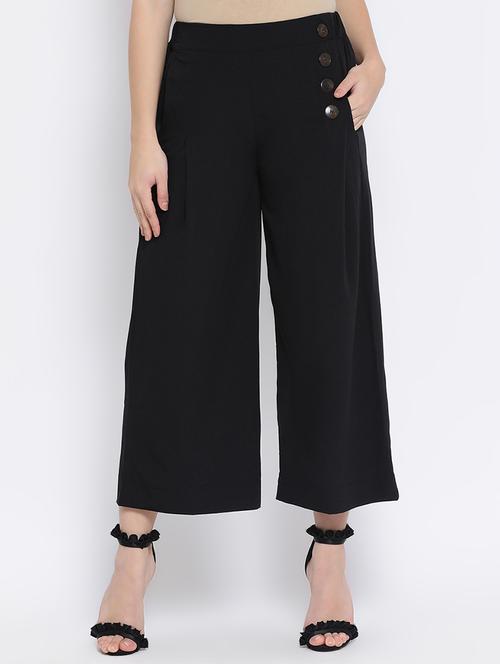 high rise button detail trouser - 16611906 - Very Small Image - 1