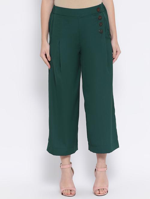 high rise button detail trouser - 16611908 - Very Small Image - 1