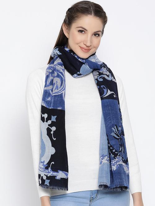 conversational printed stole - 16612286 - Very Small Image - 1