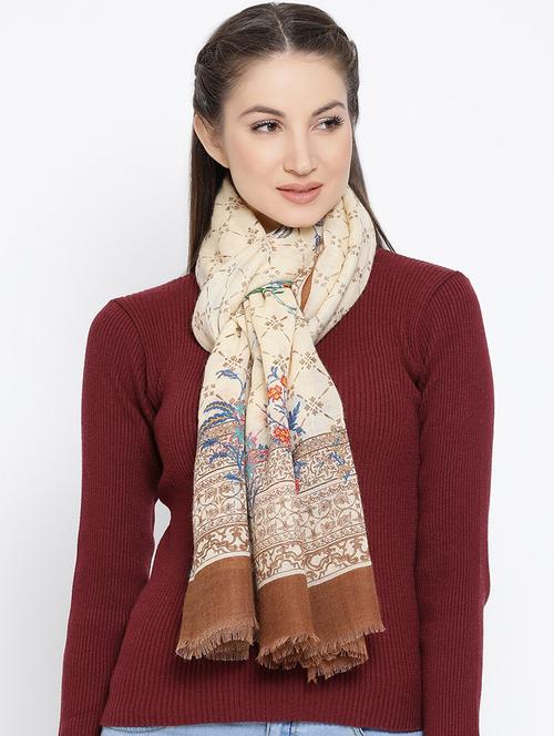 floral printed stole - 16612287 - Very Small Image - 1