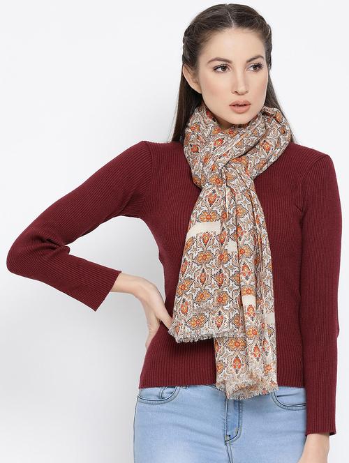 printed paisley stole - 16612289 - Very Small Image - 1