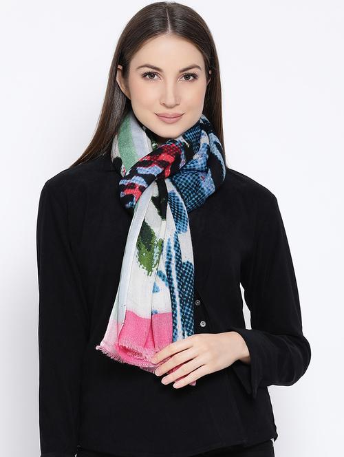 frayed hem abstract stole - 16612340 - Very Small Image - 1
