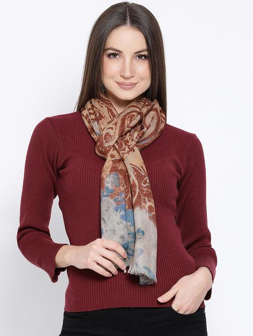 frayed hem abstract stole - 16612346 - Very Small Image - 1