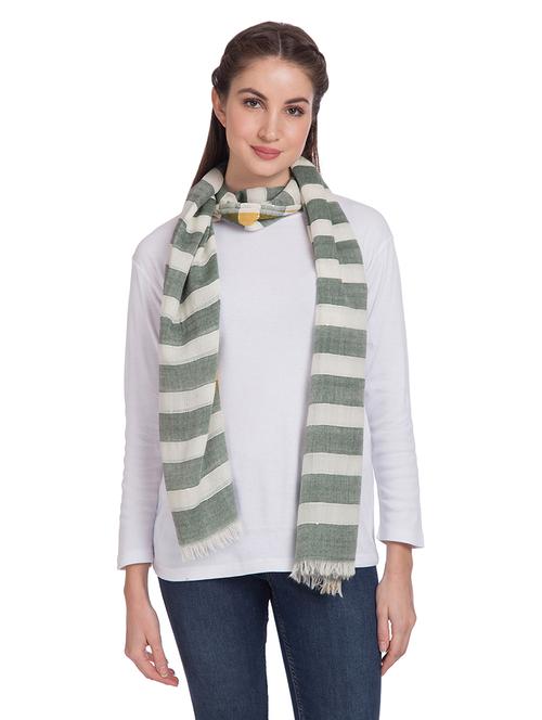 frayed hem striped stole - 16612365 - Very Small Image - 1