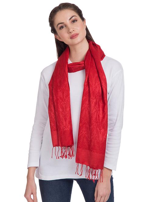 frayed hem jacquard stole - 16612368 - Very Small Image - 1