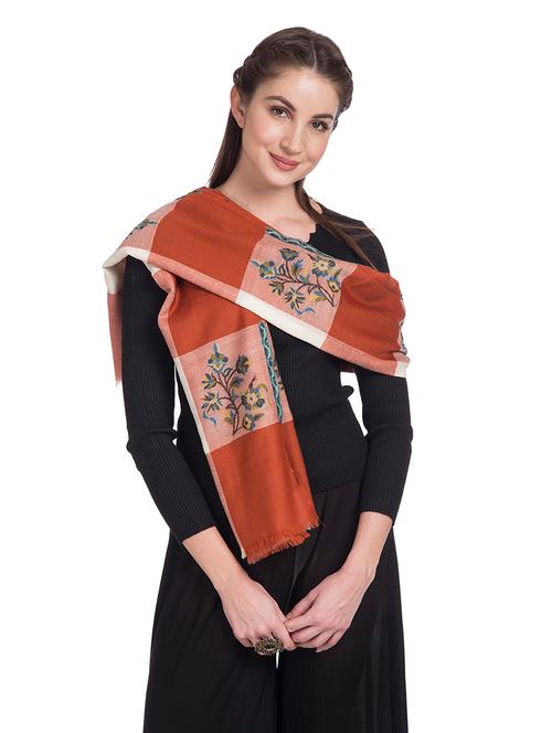 frayed hem floral stole - 16612374 - Very Small Image - 1