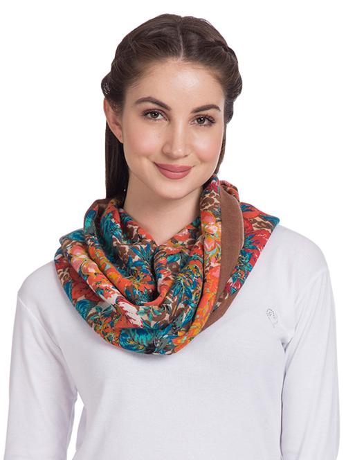 frayed hem floral stole - 16612382 - Very Small Image - 1