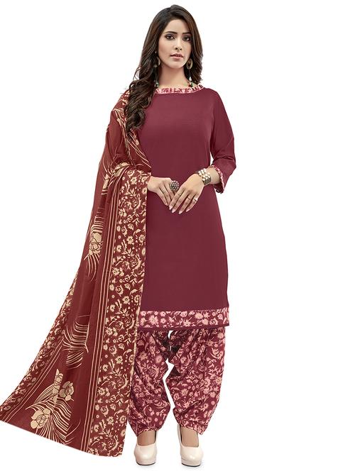 printed unstitched suit - 16612581 - Very Small Image - 1