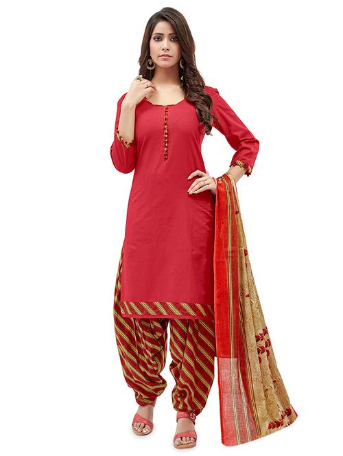 printed unstitched suit - 16612590 - Very Small Image - 1