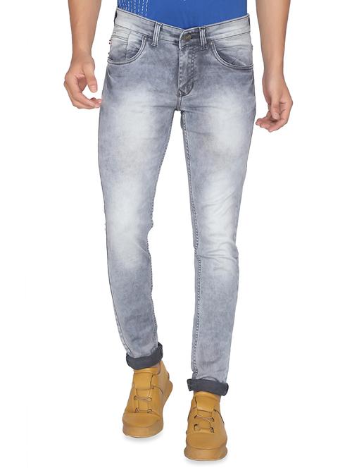 grey heavy washed jeans - 16613994 - Very Small Image - 1