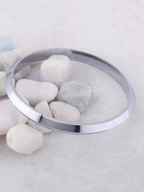 silver tone plated bangle - 16614646 - Very Small Image - 1