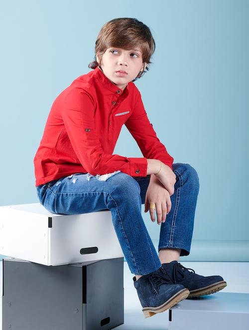 red cotton tshirt - 16619003 - Very Small Image - 1