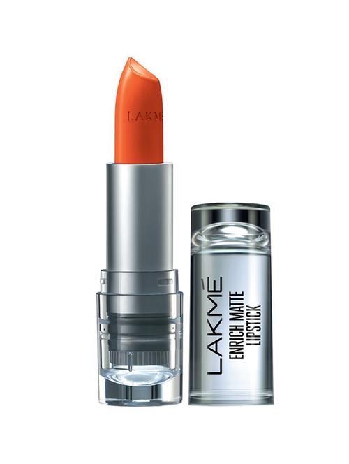 lakme enrich matte lipstick, shade om12 - 16620682 - Very Small Image - 1