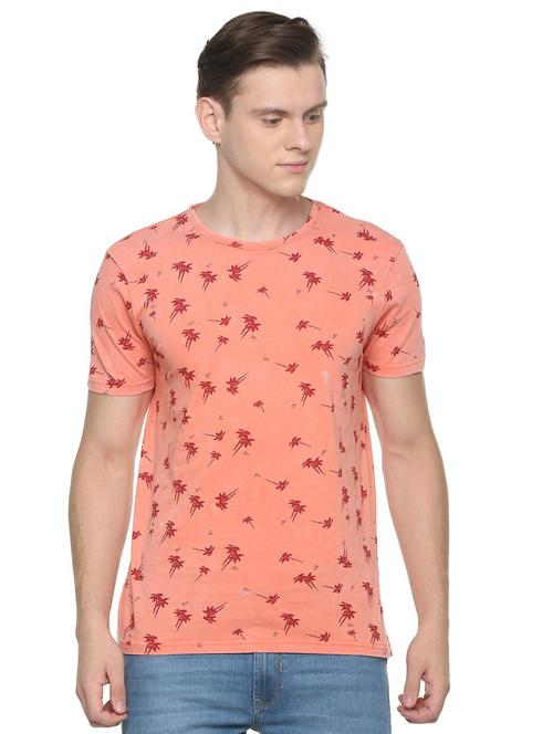 orange printed t-shirt - 16620742 - Very Small Image - 1