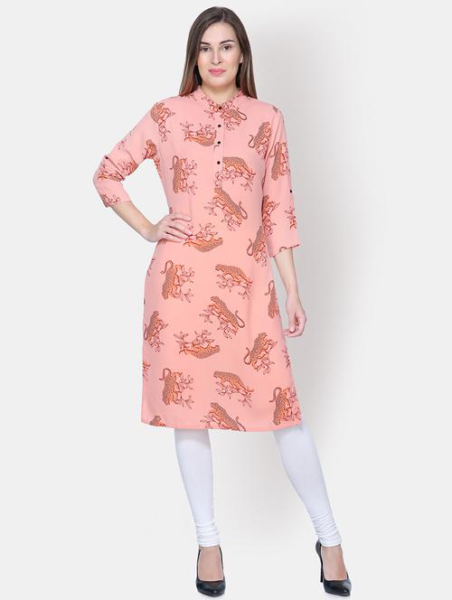 conversational straight kurta - 16620765 - Very Small Image - 1