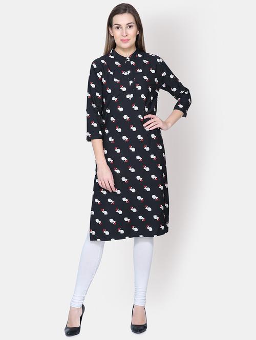 conversational straight kurta - 16620766 - Very Small Image - 1