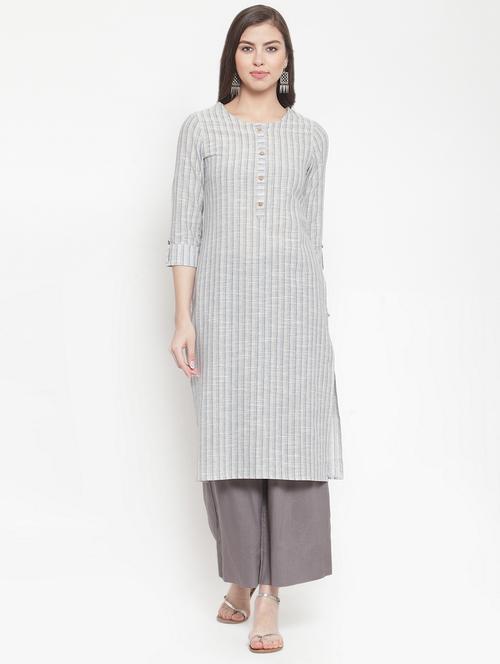 striped straight kurta - 16622848 - Very Small Image - 1
