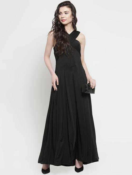 criss cross neck maxi dress - 16626681 - Very Small Image - 1