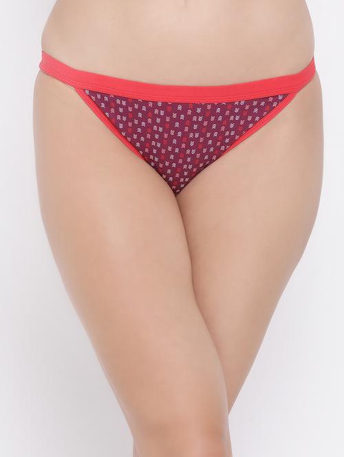 low rise graphic print bikini panty - 16628109 - Very Small Image - 1