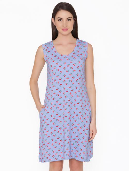round neck quirky print sleepshirts - 16628141 - Very Small Image - 1