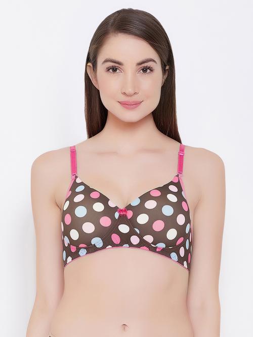 bow patch polka dots t-shirt bra - 16628153 - Very Small Image - 1