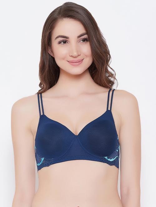 detachable strap laced t-shirt bra - 16628171 - Very Small Image - 1