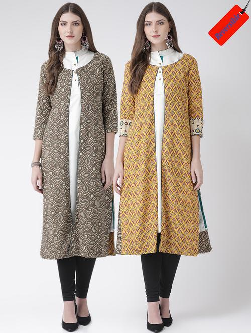 printed combo jacket - 16629726 - Very Small Image - 1