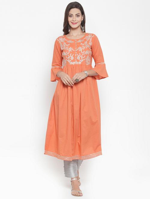 embroidered kurta pant set - 16630309 - Very Small Image - 1