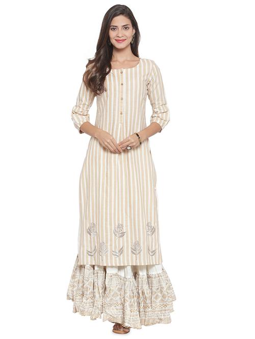 striped kurta skirt set - 16630340 - Very Small Image - 1