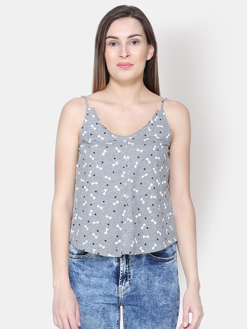 cami neck quirky print top - 16630377 - Very Small Image - 1