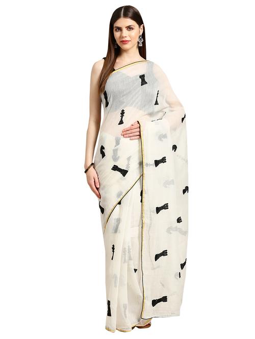 quirky embroidered saree with blouse - 16631314 - Very Small Image - 1