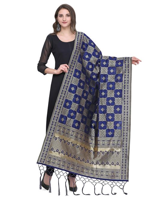 ethnic motif woven dupatta - 16631351 - Very Small Image - 1