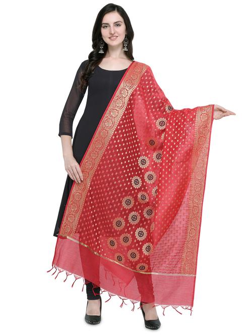floral woven dupatta - 16631360 - Very Small Image - 1