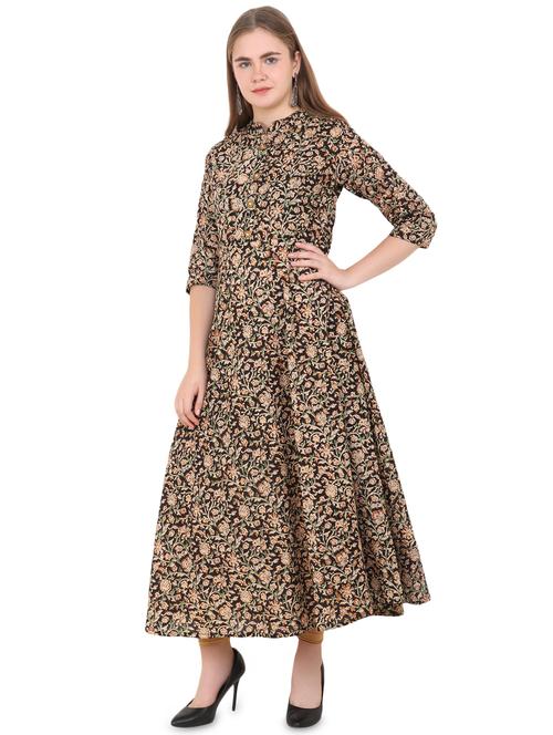 floral printed anarkali kurta - 16633180 - Very Small Image - 1