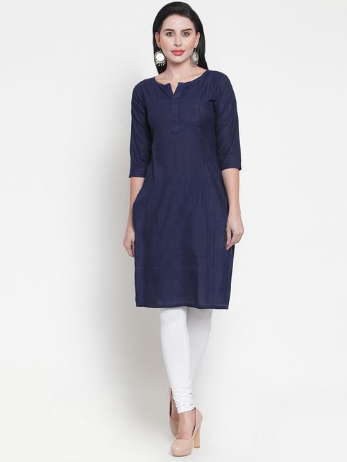 women's straight kurta - 16634087 - Very Small Image - 1