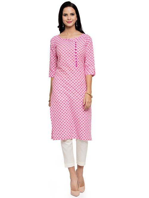 women's straight kurta - 16634089 - Very Small Image - 1