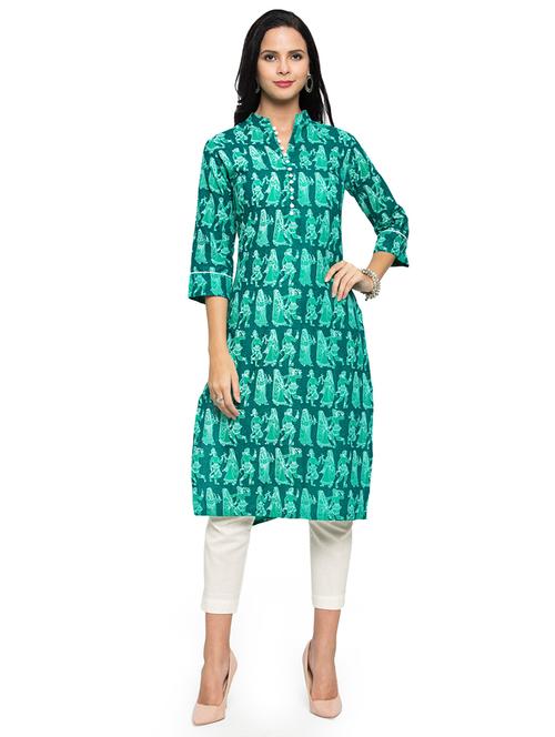 women's straight kurta - 16634111 - Very Small Image - 1