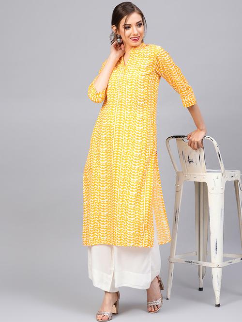 geometrical kurta palazzo set - 16634243 - Very Small Image - 1