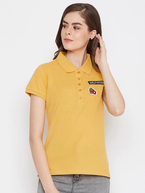 quirky patch polo neck tee - 16634508 - Very Small Image - 1